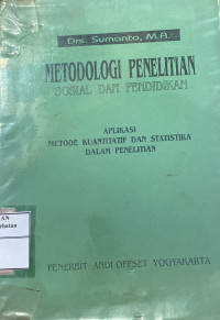 Image of METODOLOGI PENELITIAN SOSIAL DAN PENDIDIKAN